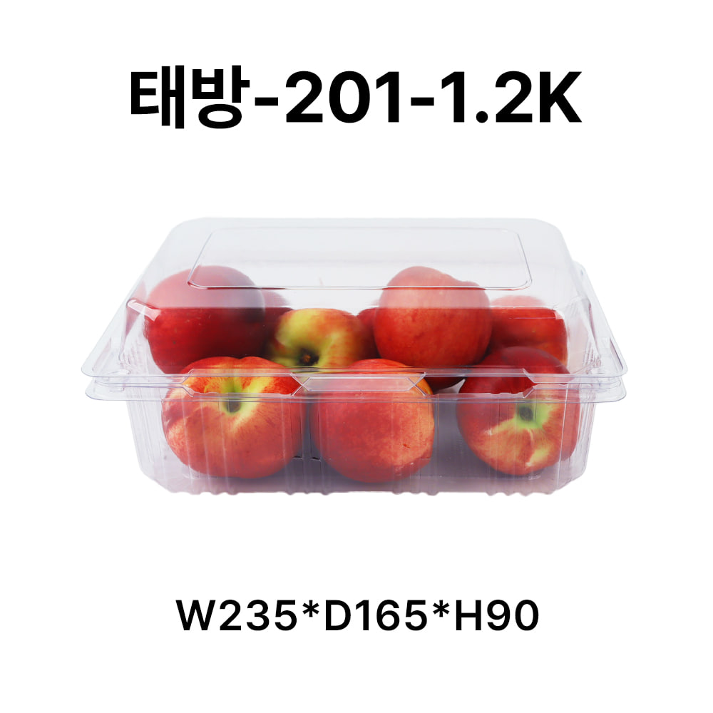 과일 플라스틱 포장 용기 케이스 박스 태방-201-1.2k［300개］
